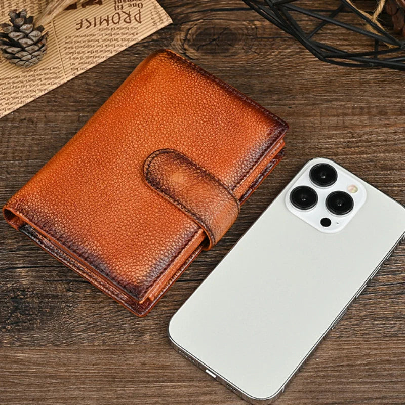 Men’s Trifold Leather Wallet - "Keeperfold"