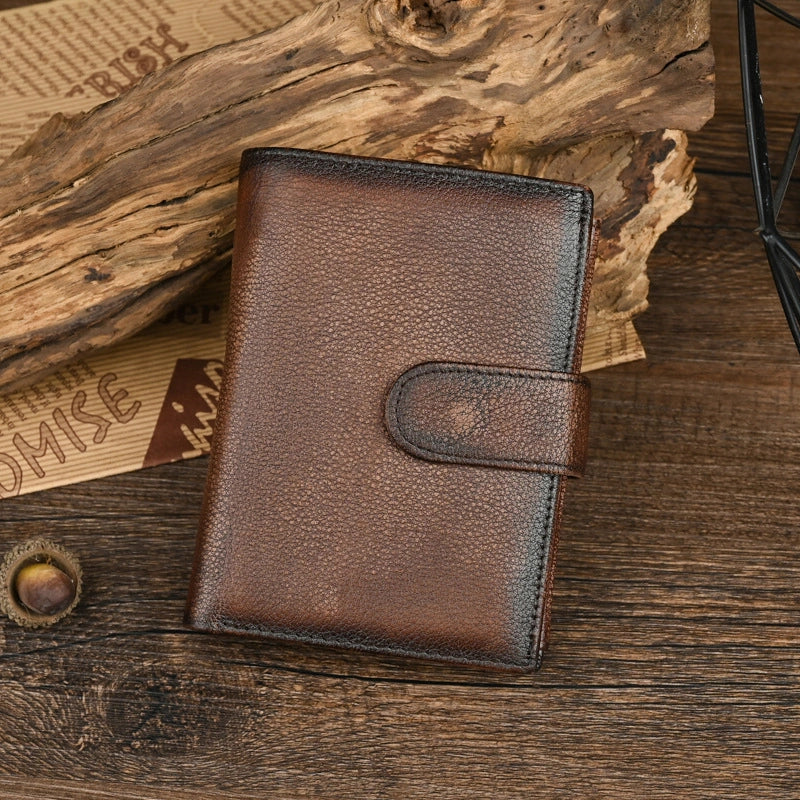Men’s Trifold Leather Wallet - "Keeperfold"
