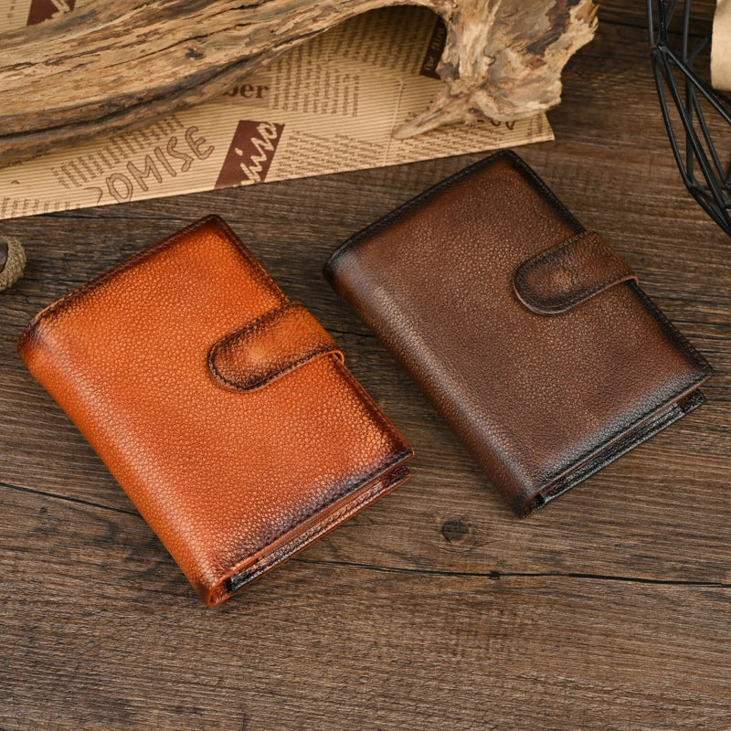 Men’s Trifold Leather Wallet - "Keeperfold"