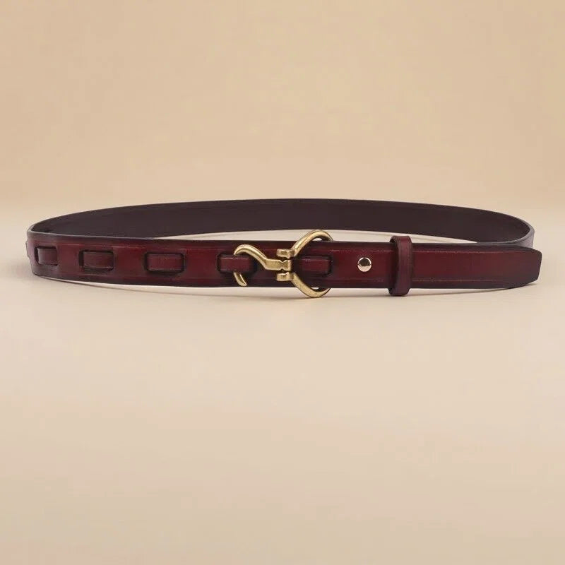 Schmaler Ledergürtel - EleganceSash