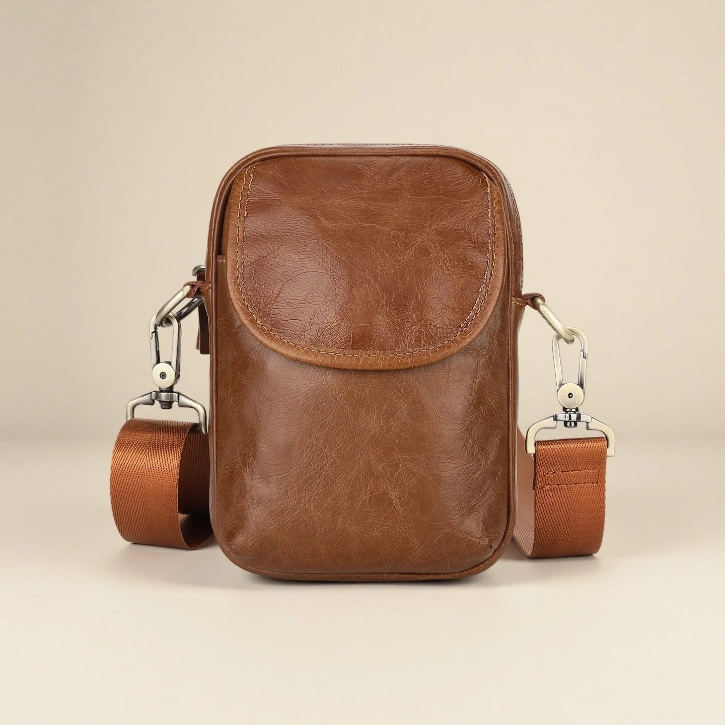 Men'S Crossbody Phone Bag-"SyncBridge"
