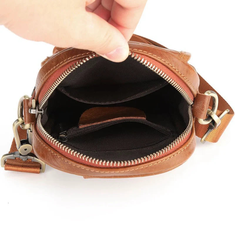 Men'S Crossbody Phone Bag-"SyncBridge"