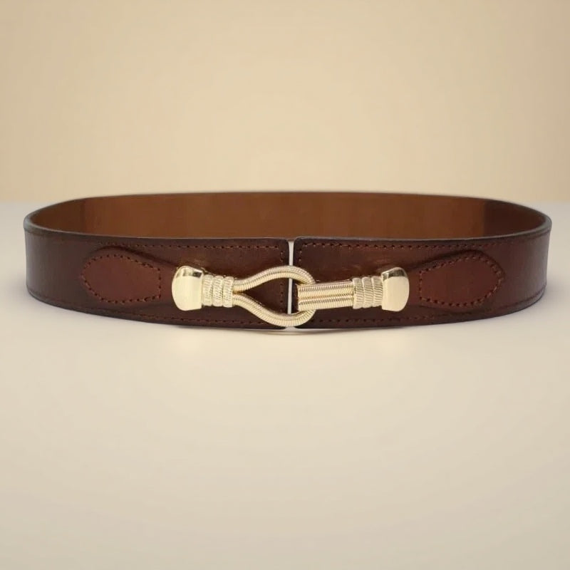 Breiter Ledergürtel für die Taille - EleganceCurve