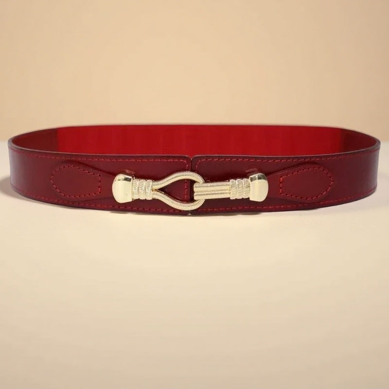 Breiter Ledergürtel für die Taille - EleganceCurve