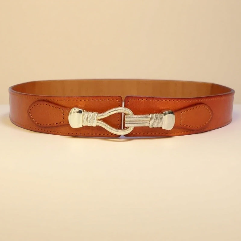 Breiter Ledergürtel für die Taille - EleganceCurve