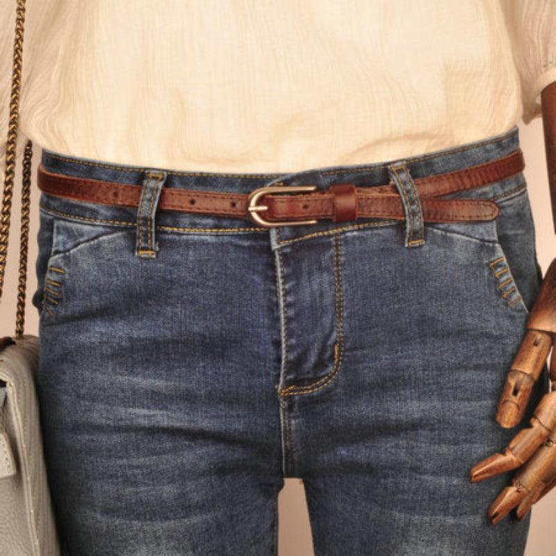 Women’s Belt for Dress-Elegant Luxury Leather Belt-Minimalist Design