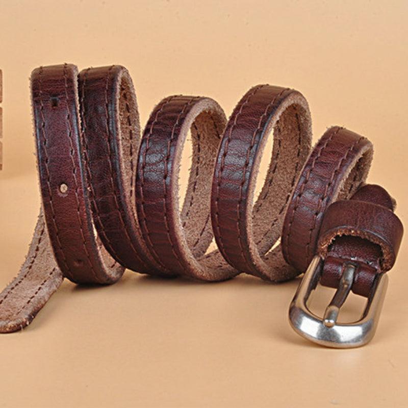 Women’s Belt for Dress-Elegant Luxury Leather Belt-Minimalist Design