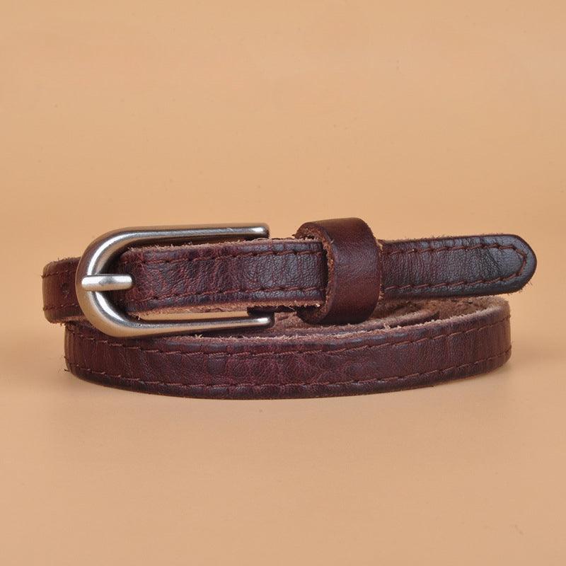 Women’s Belt for Dress-Elegant Luxury Leather Belt-Minimalist Design