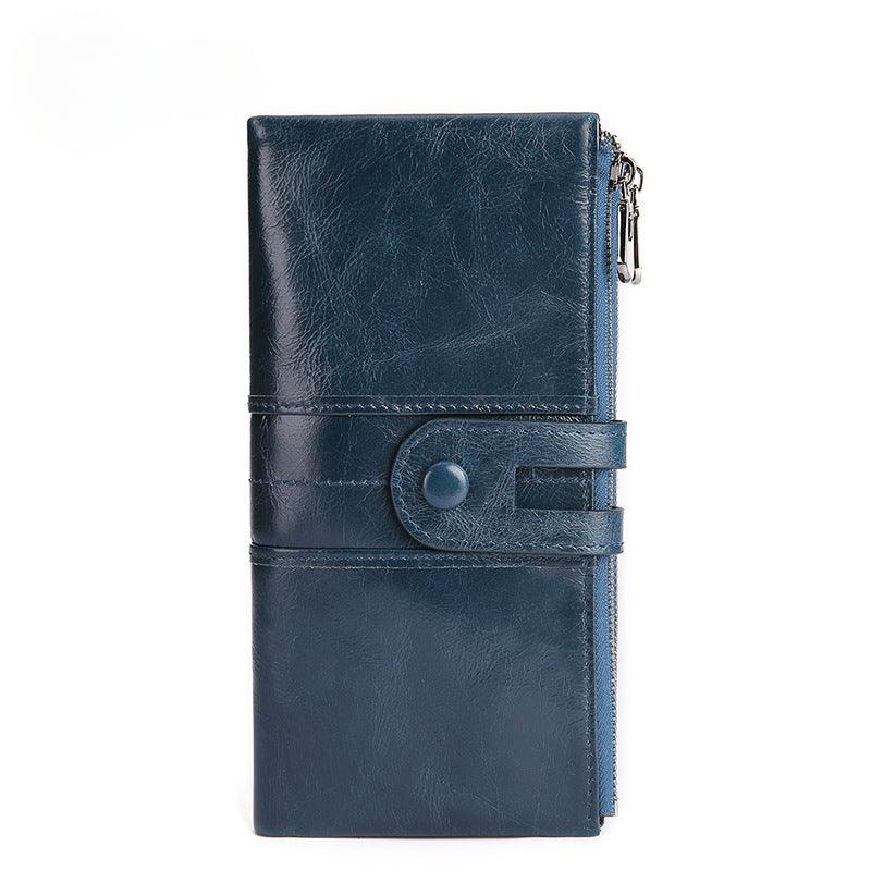 Women’s Large Leather Wallet-Spacious-Luxury-SIM Slot-Women’s Gift