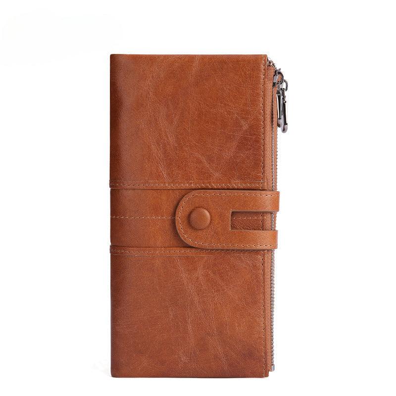 Women’s Large Leather Wallet-Spacious-Luxury-SIM Slot-Women’s Gift