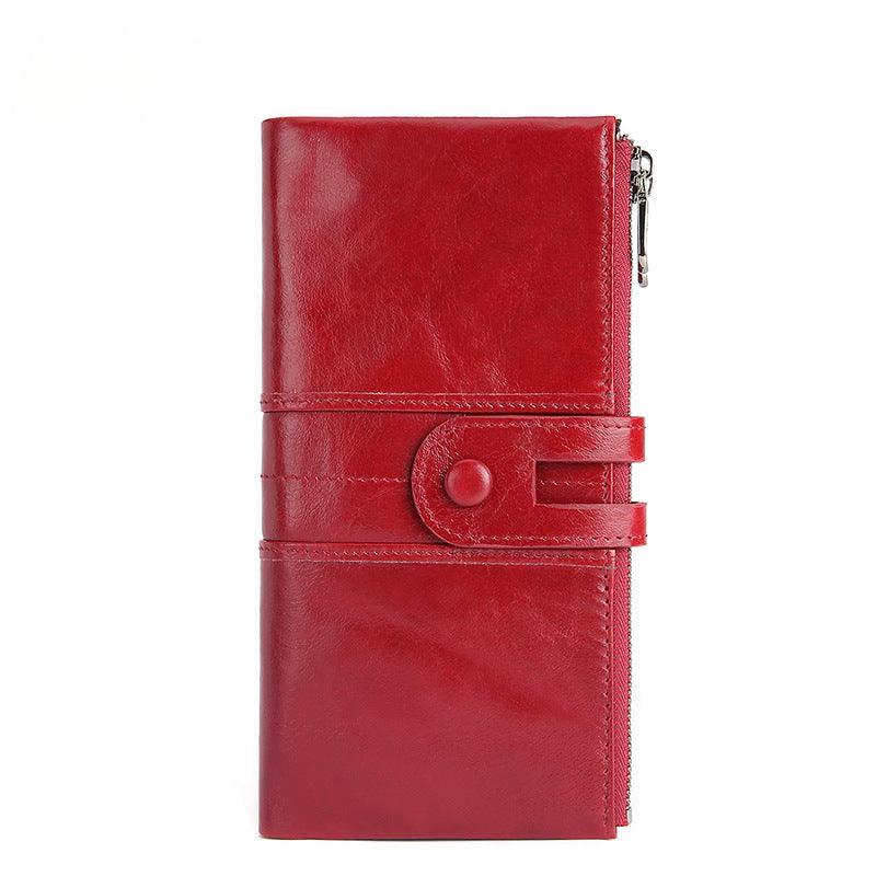 Women’s Large Leather Wallet-Spacious-Luxury-SIM Slot-Women’s Gift