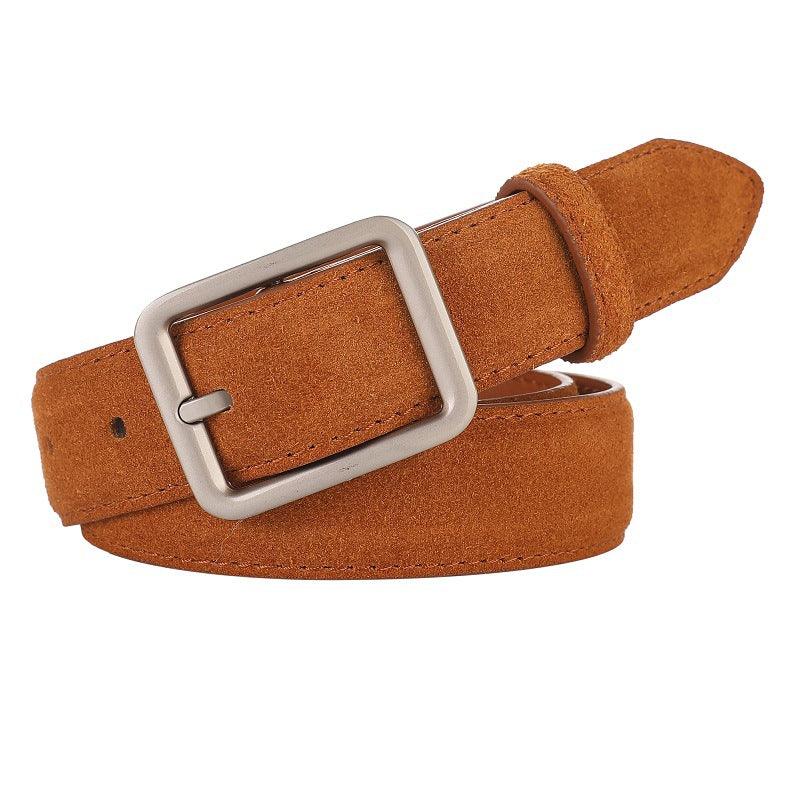 Women’s Leather Belt-Suede Strap-Minimalist Design-Girl’s Gift Idea