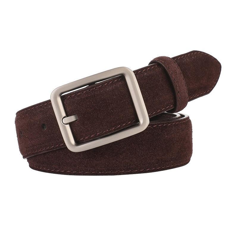 Women’s Leather Belt-Suede Strap-Minimalist Design-Girl’s Gift Idea