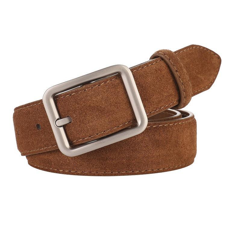 Women’s Leather Belt-Suede Strap-Minimalist Design-Girl’s Gift Idea