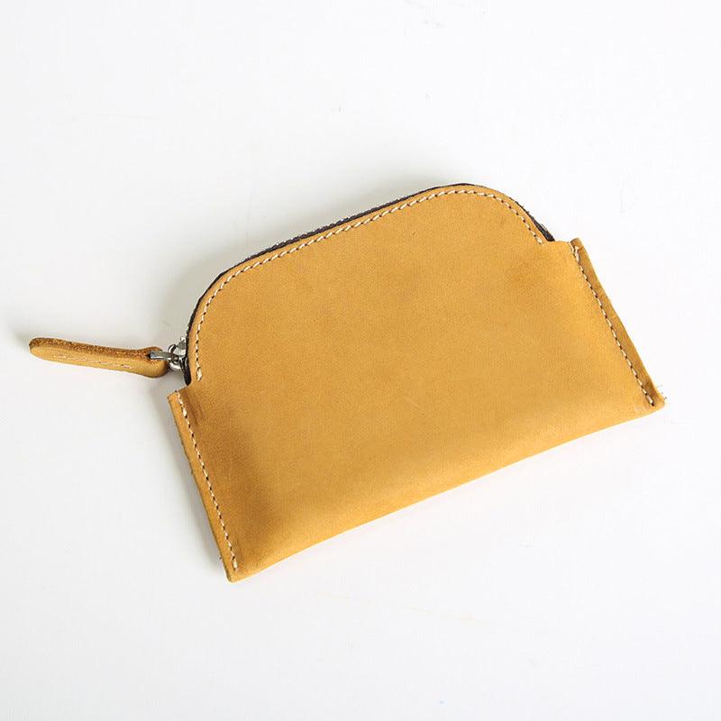 Women’s Original Coin Purse-Vintage Crazy Horse Leather-Men’s Gift