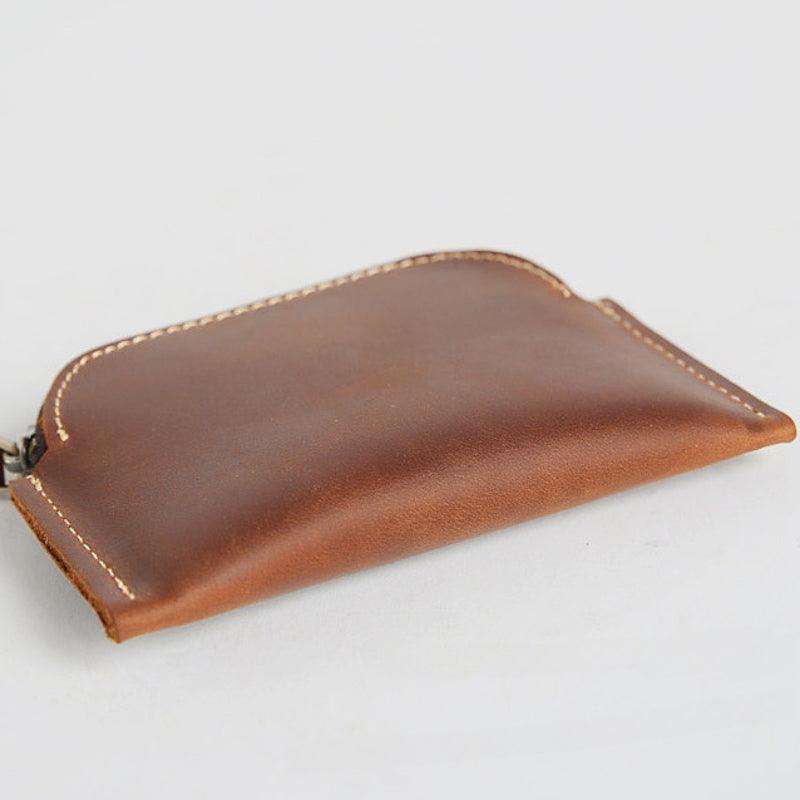Women’s Original Coin Purse-Vintage Crazy Horse Leather-Men’s Gift