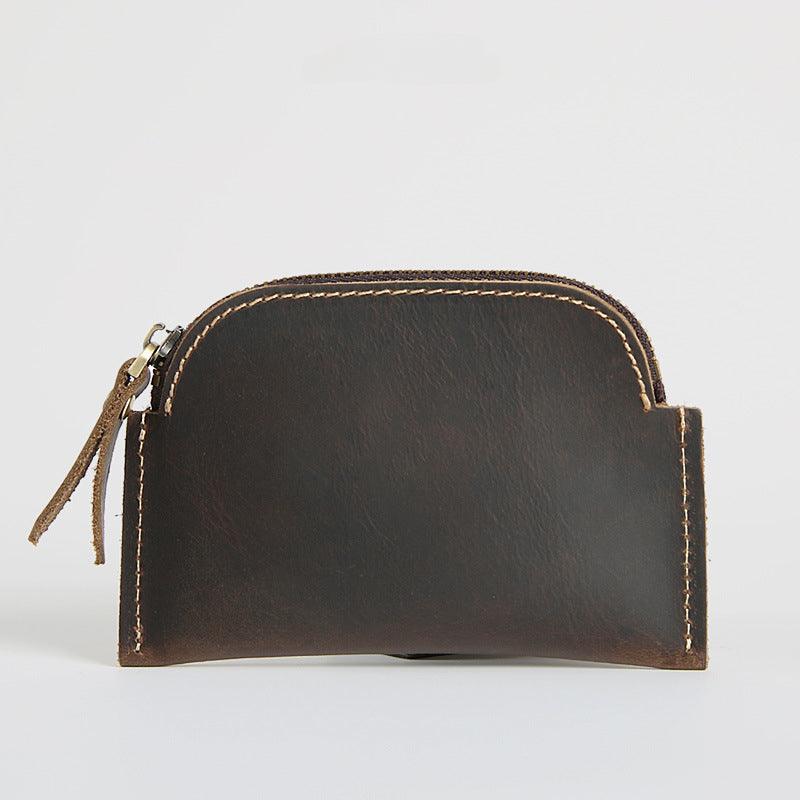 Women’s Original Coin Purse-Vintage Crazy Horse Leather-Men’s Gift