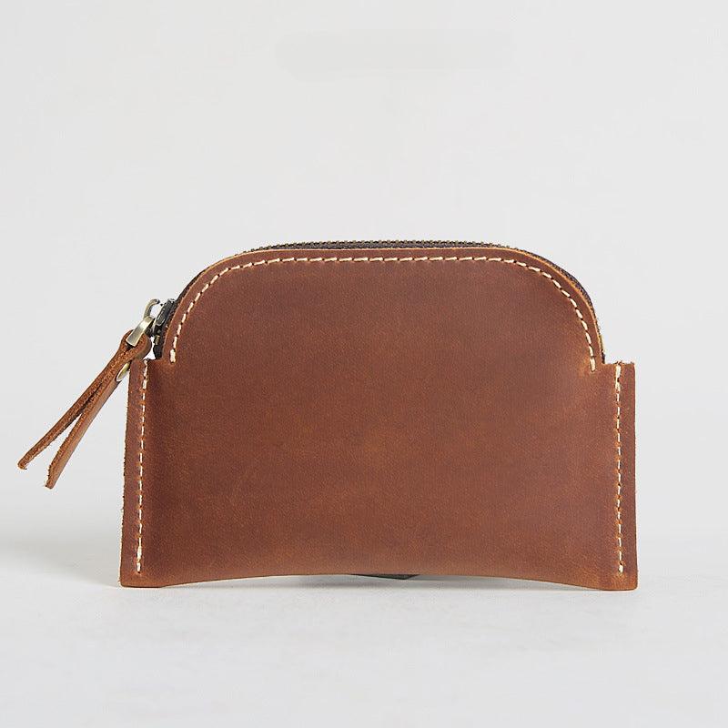 Women’s Original Coin Purse-Vintage Crazy Horse Leather-Men’s Gift