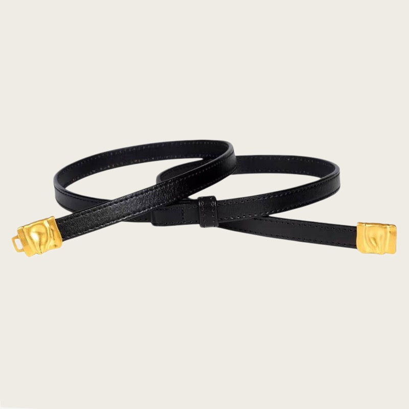 Damen schmaler Ledergürtel - IvyBraid