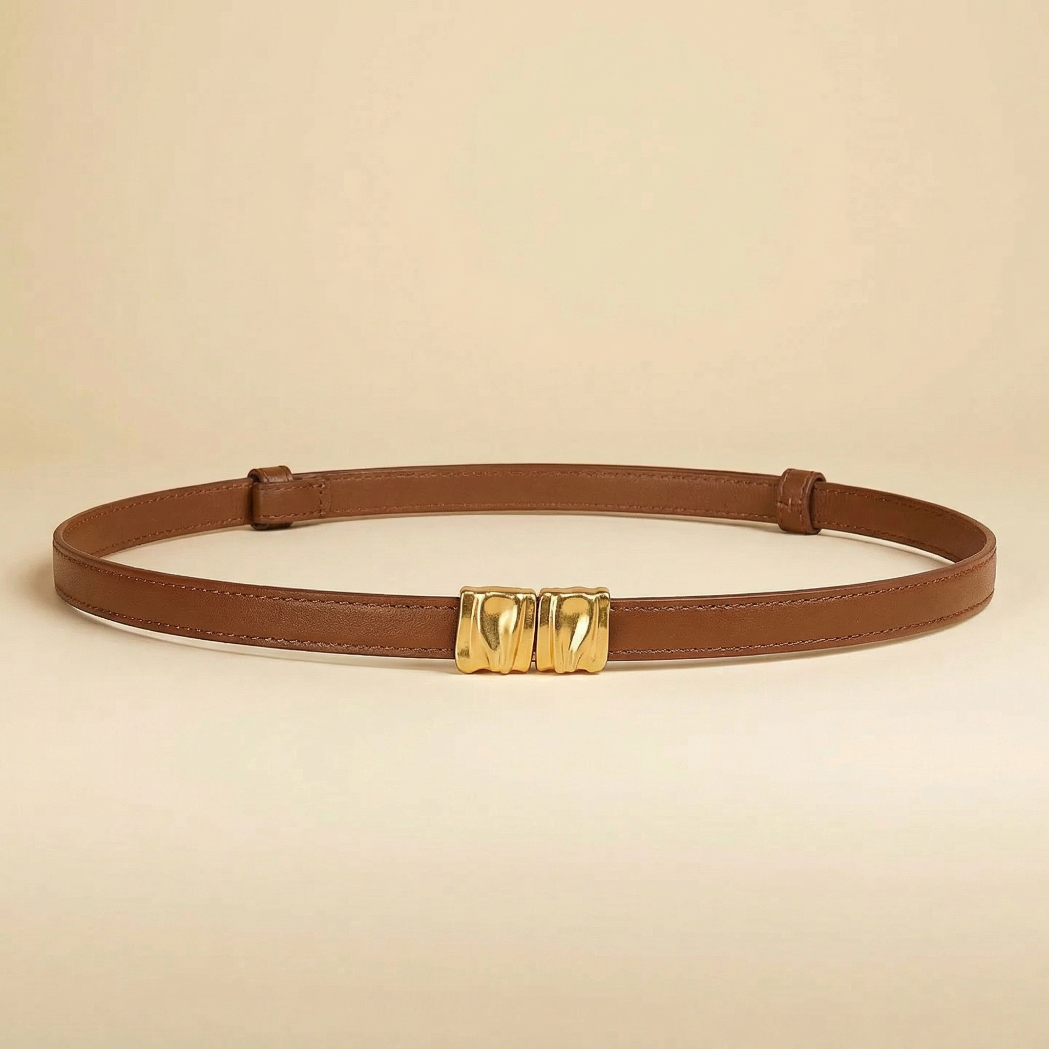 Damen schmaler Ledergürtel - IvyBraid