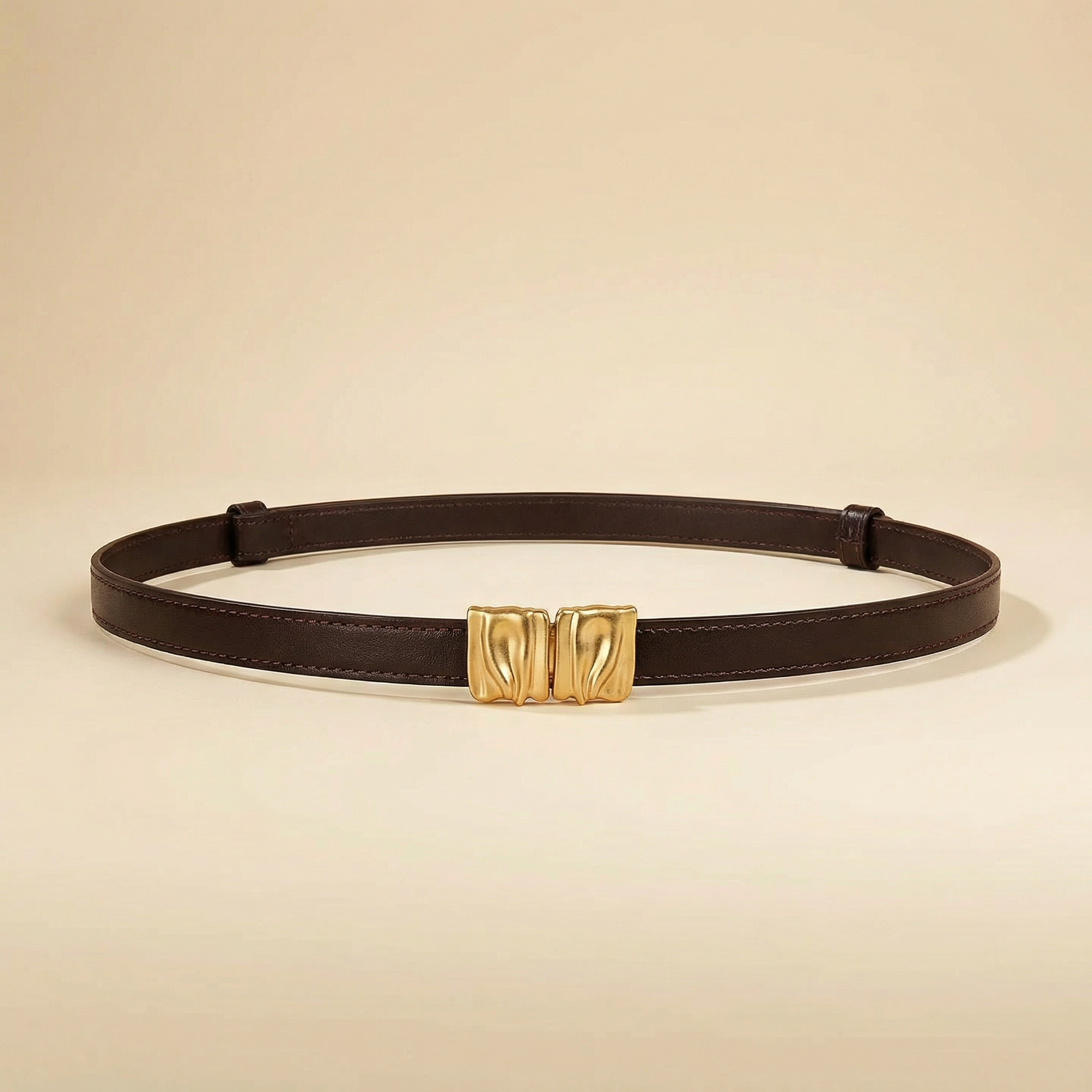 Damen schmaler Ledergürtel - IvyBraid
