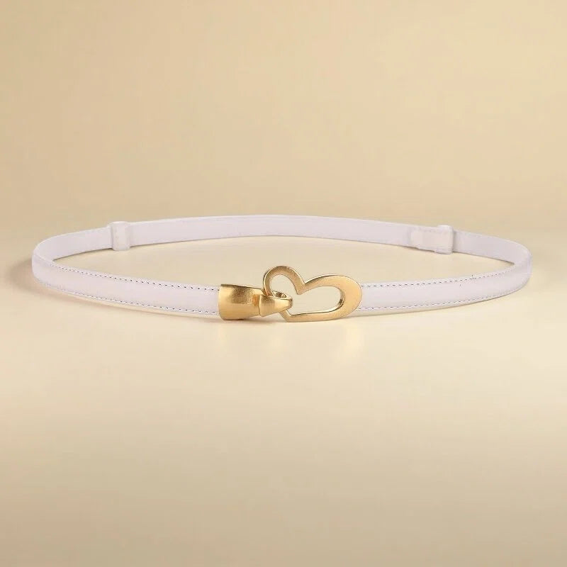 Damen schmaler Ledergürtel - SandRibbon