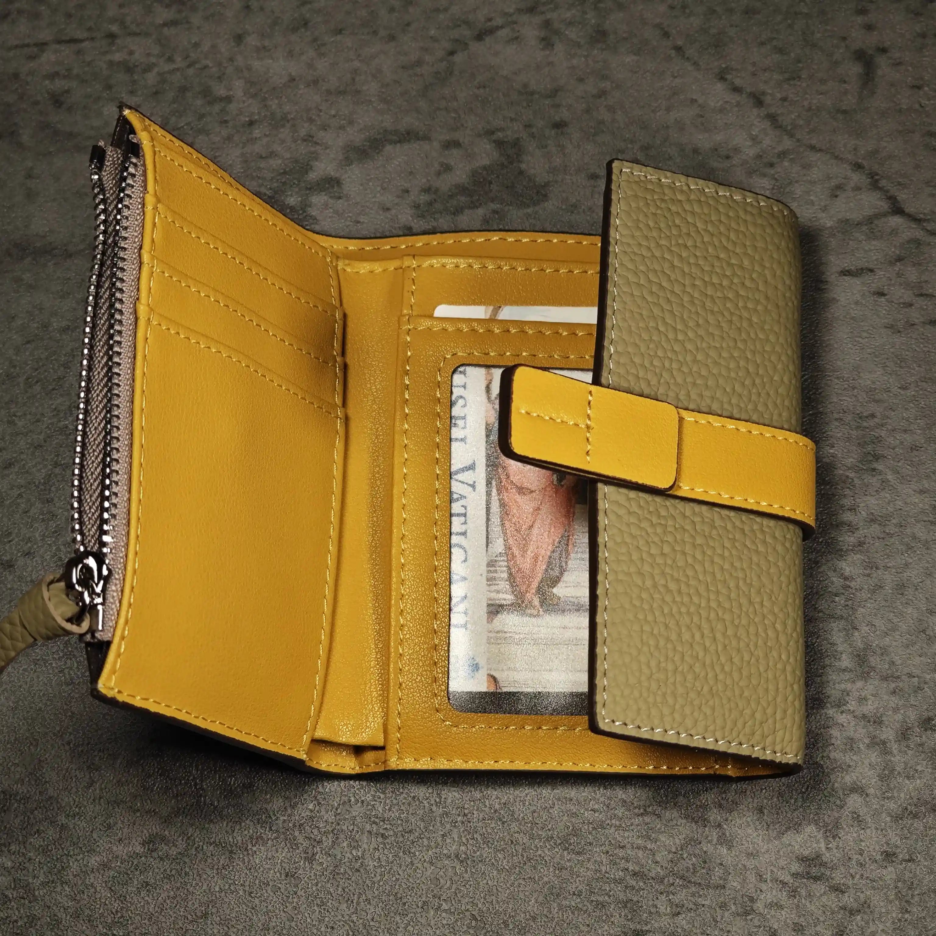 Women’s Trifold Wallet-Vibrant Block Design-Perfect Women’s Gift