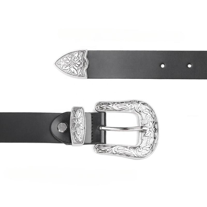 Women’s Western Belt-Cowboy Belt for Dressess-Vintage Style