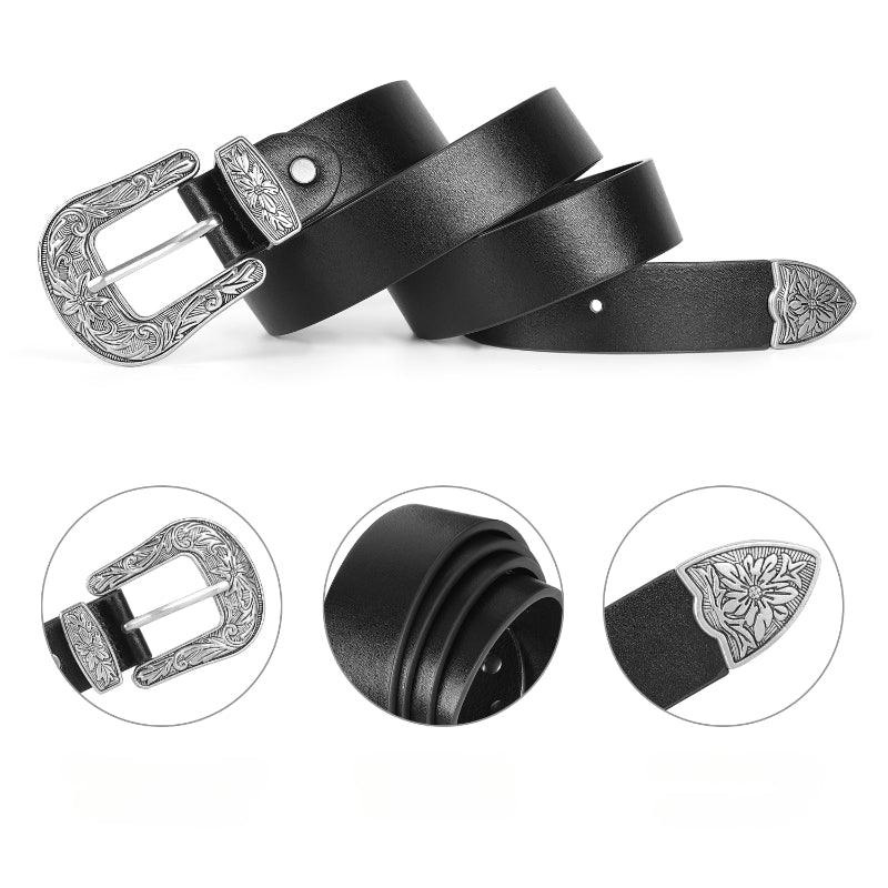Women’s Western Belt-Cowboy Belt for Dressess-Vintage Style