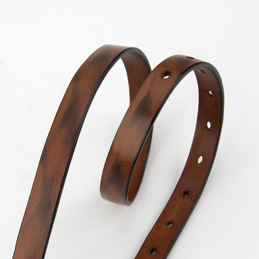 Women's Western Belt - Vintage Wash Full-Grain Leather