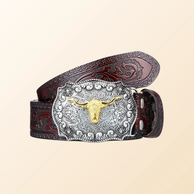 Bold Bull Legacy-Western Belt for Men-Black/Brown