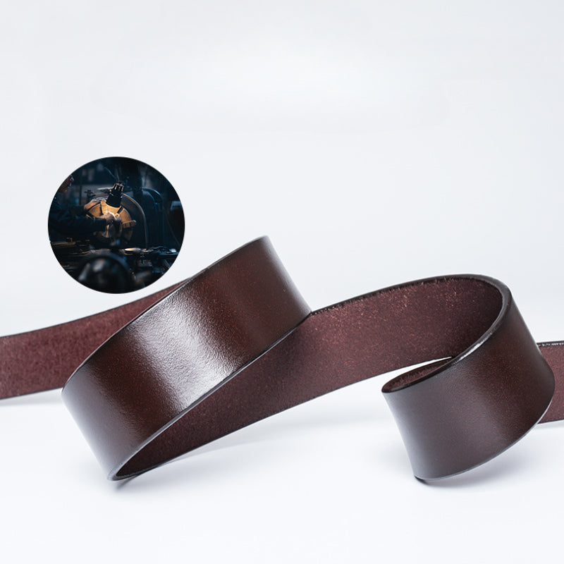 Cowboy Belt for Men-Brown Leather-Eagle Buckle-Men’s Cowboy Belts