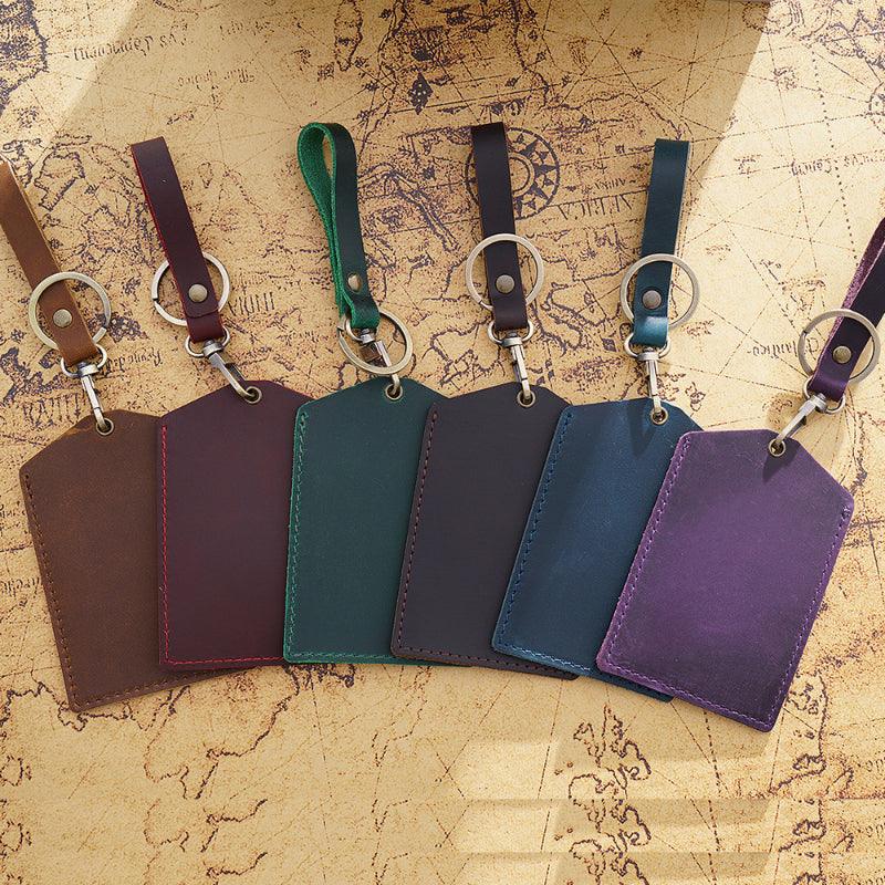 Crazy Horse Leather Card Holder - Ultra Slim Multi-Color Men’s Gift