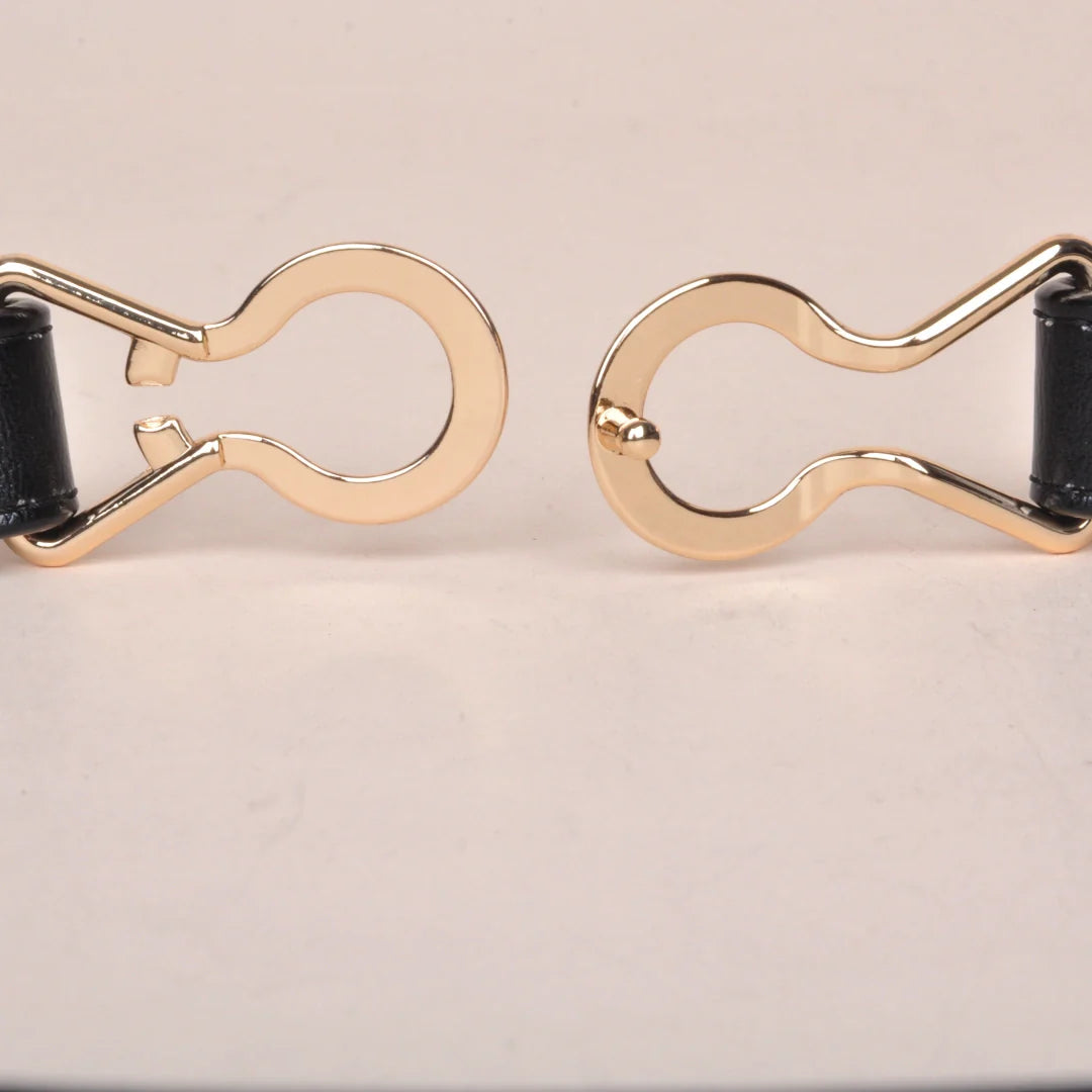 Dress Belt for Women - Genuine Leather with Hook Buckle