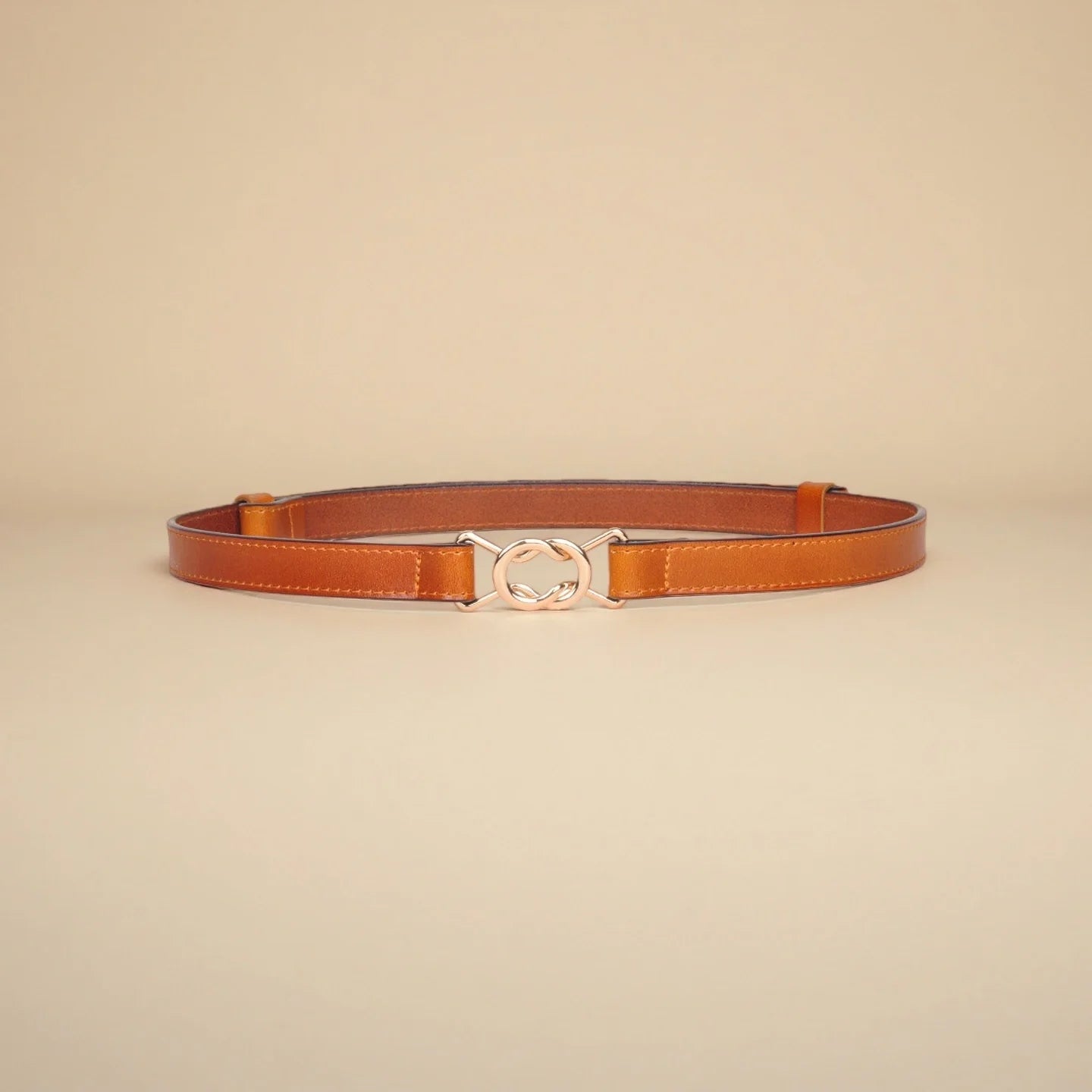 Dress Belt for Women - Genuine Leather with Hook Buckle