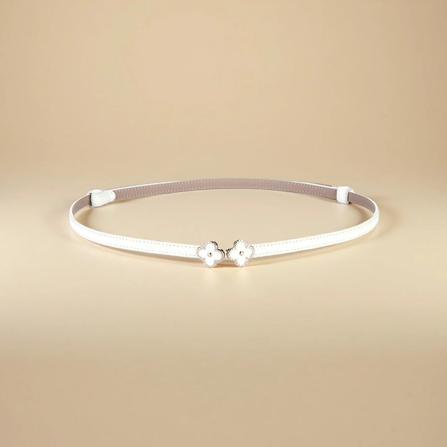 Dress Belt for Women - Genuine Leather with Hook Buckle