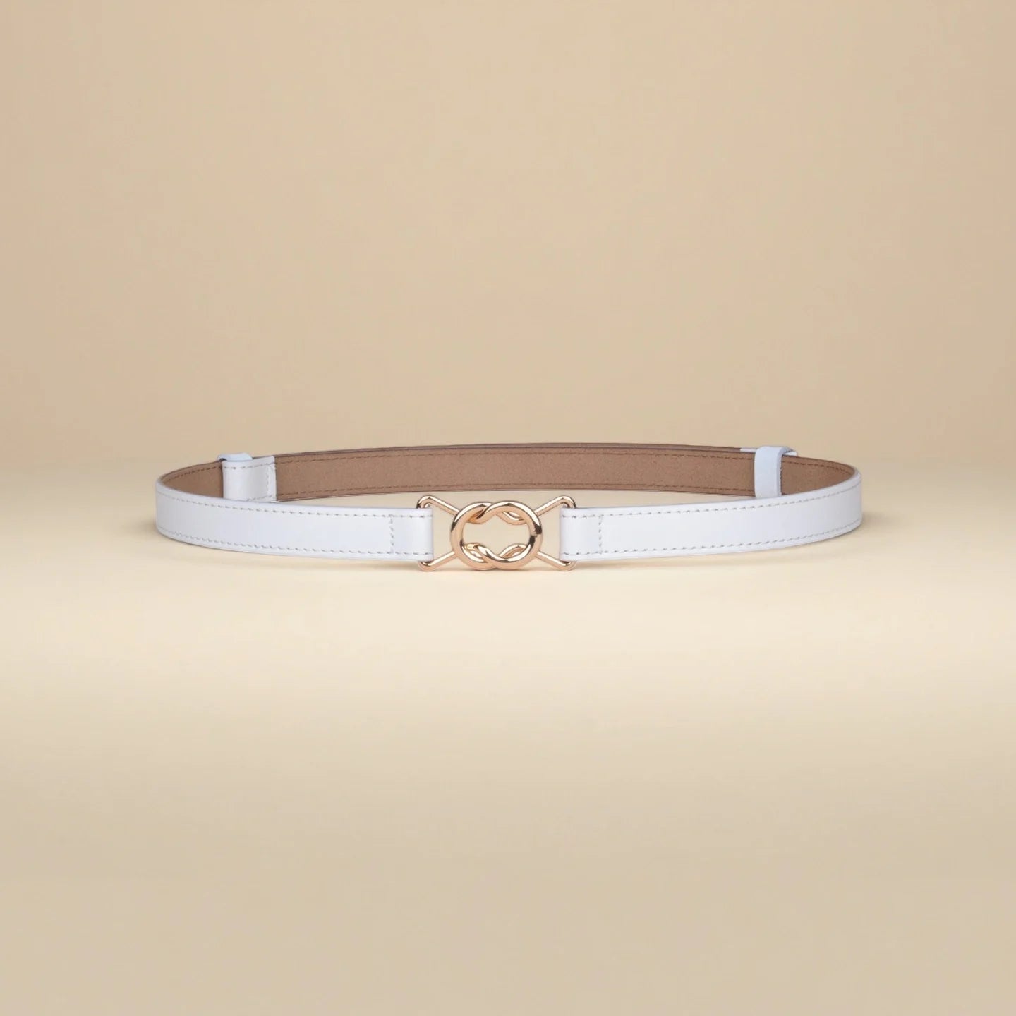 Dress Belt for Women - Genuine Leather with Hook Buckle