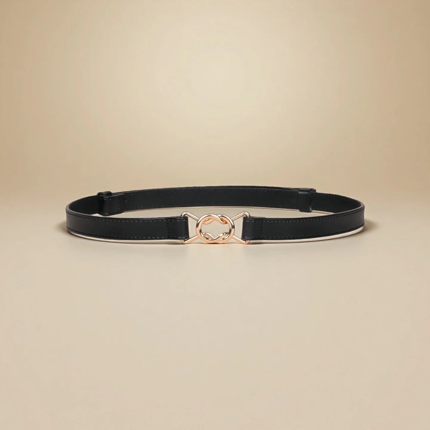 Dress Belt for Women - Genuine Leather with Hook Buckle