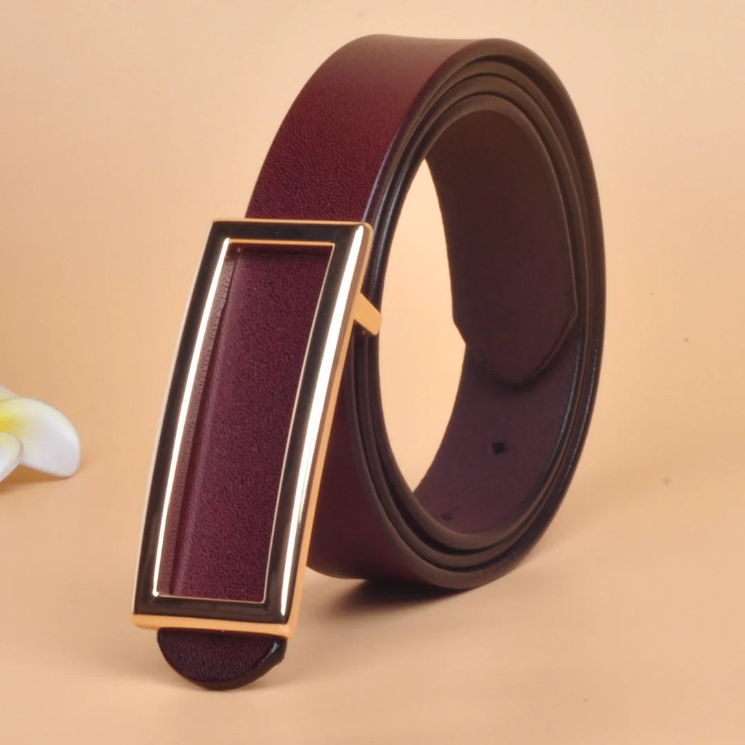 Dress Belt for Women - Italian Leather with Pin Buckle