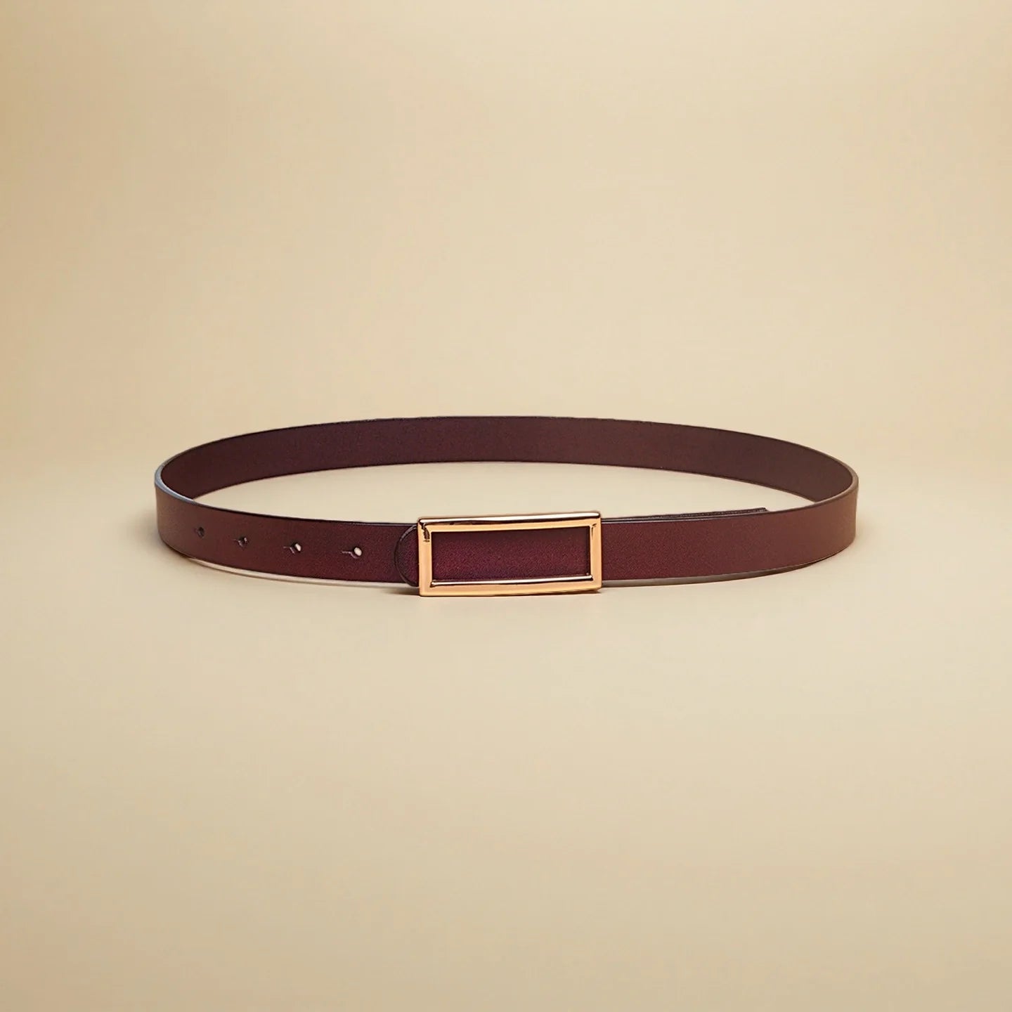 Dress Belt for Women - Italian Leather with Pin Buckle