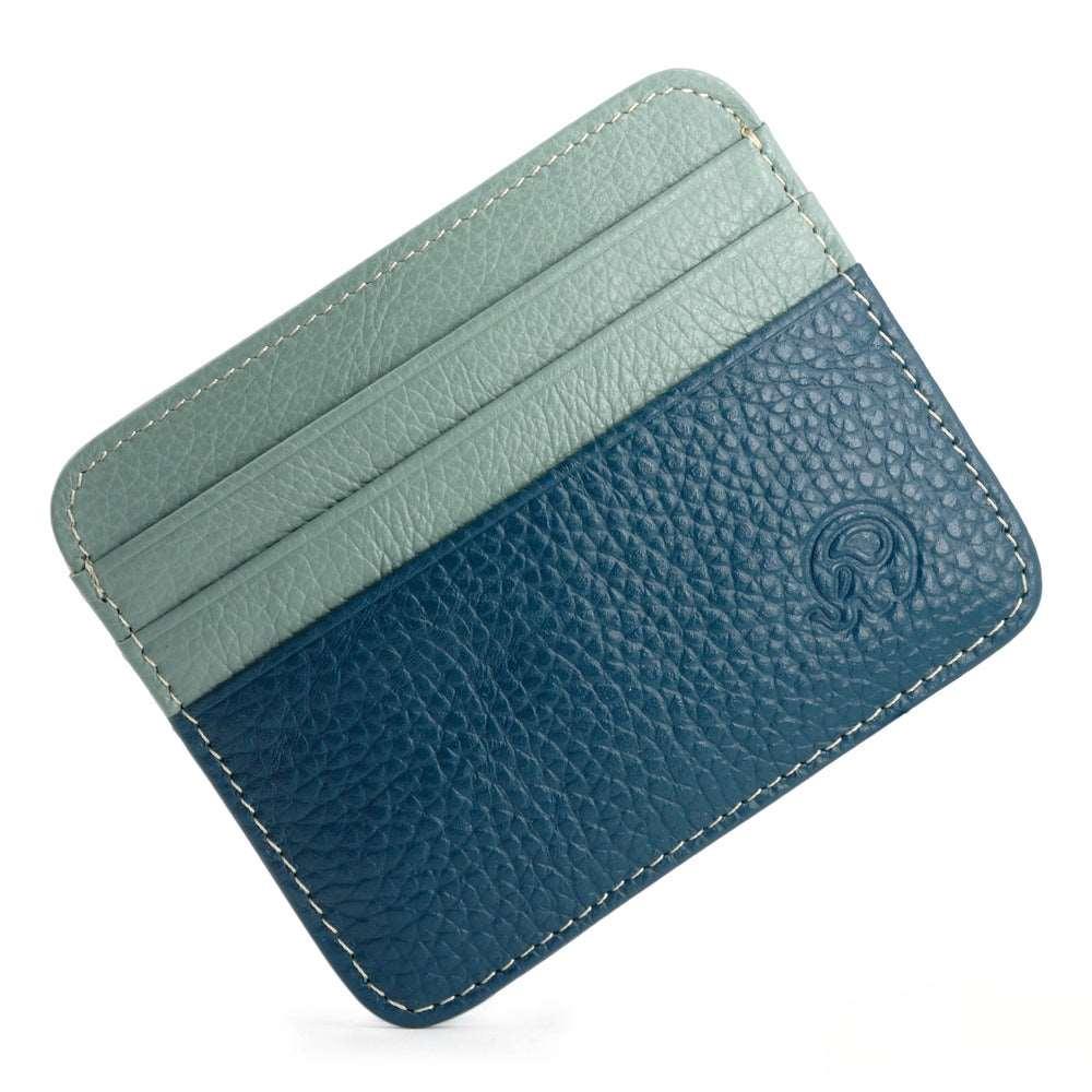 Leather Card Holder-Color Block-Top Grain-Ultra Slim-Gift