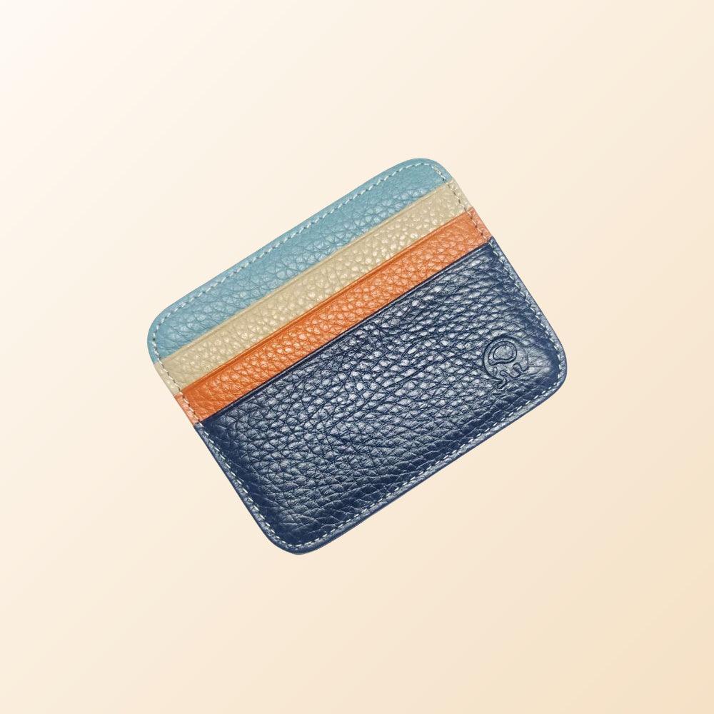 Leather Card Holder-Color Block-Top Grain-Ultra Slim-Gift