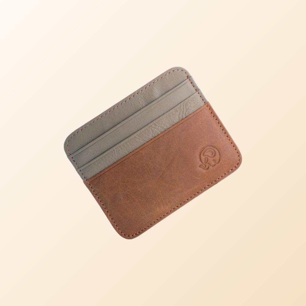 Leather Card Holder-Color Block-Top Grain-Ultra Slim-Gift