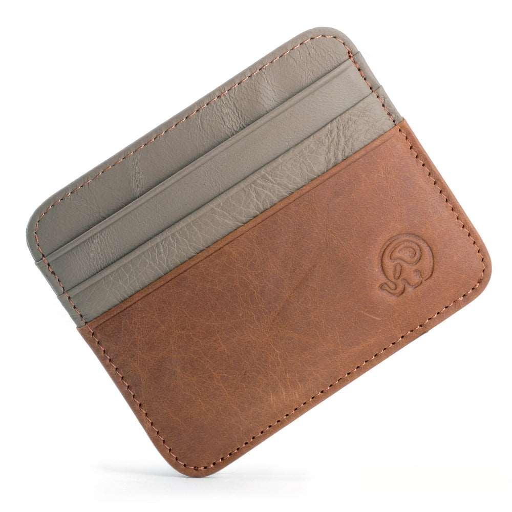 Leather Card Holder-Color Block-Top Grain-Ultra Slim-Gift