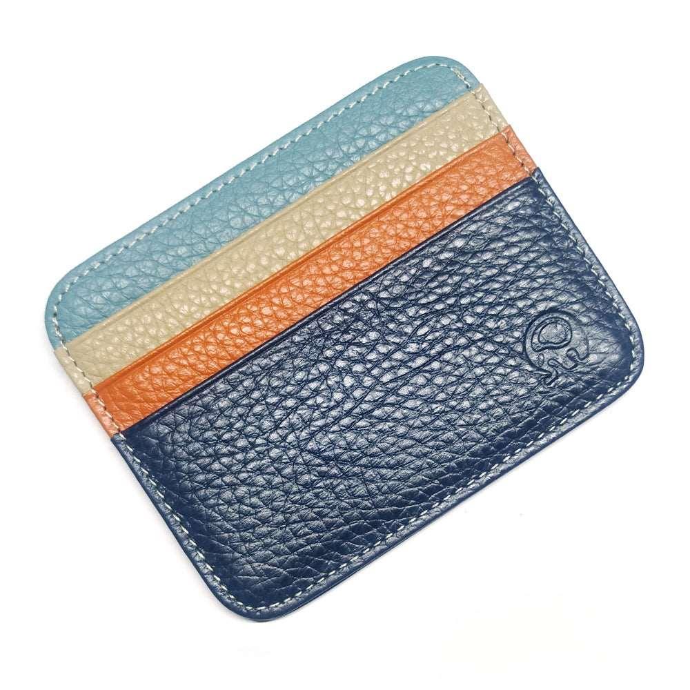 Leather Card Holder-Color Block-Top Grain-Ultra Slim-Gift