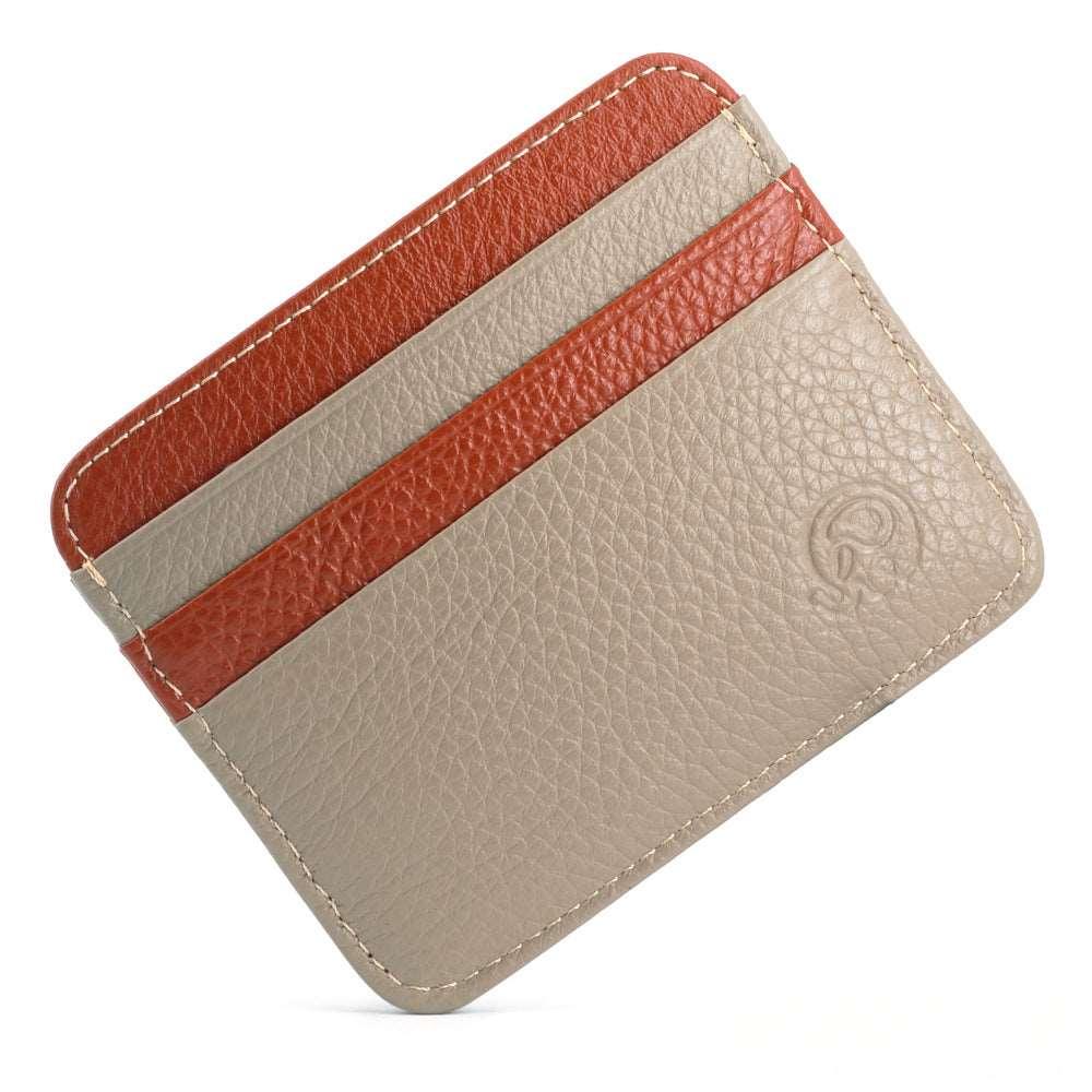 Leather Card Holder-Color Block-Top Grain-Ultra Slim-Gift