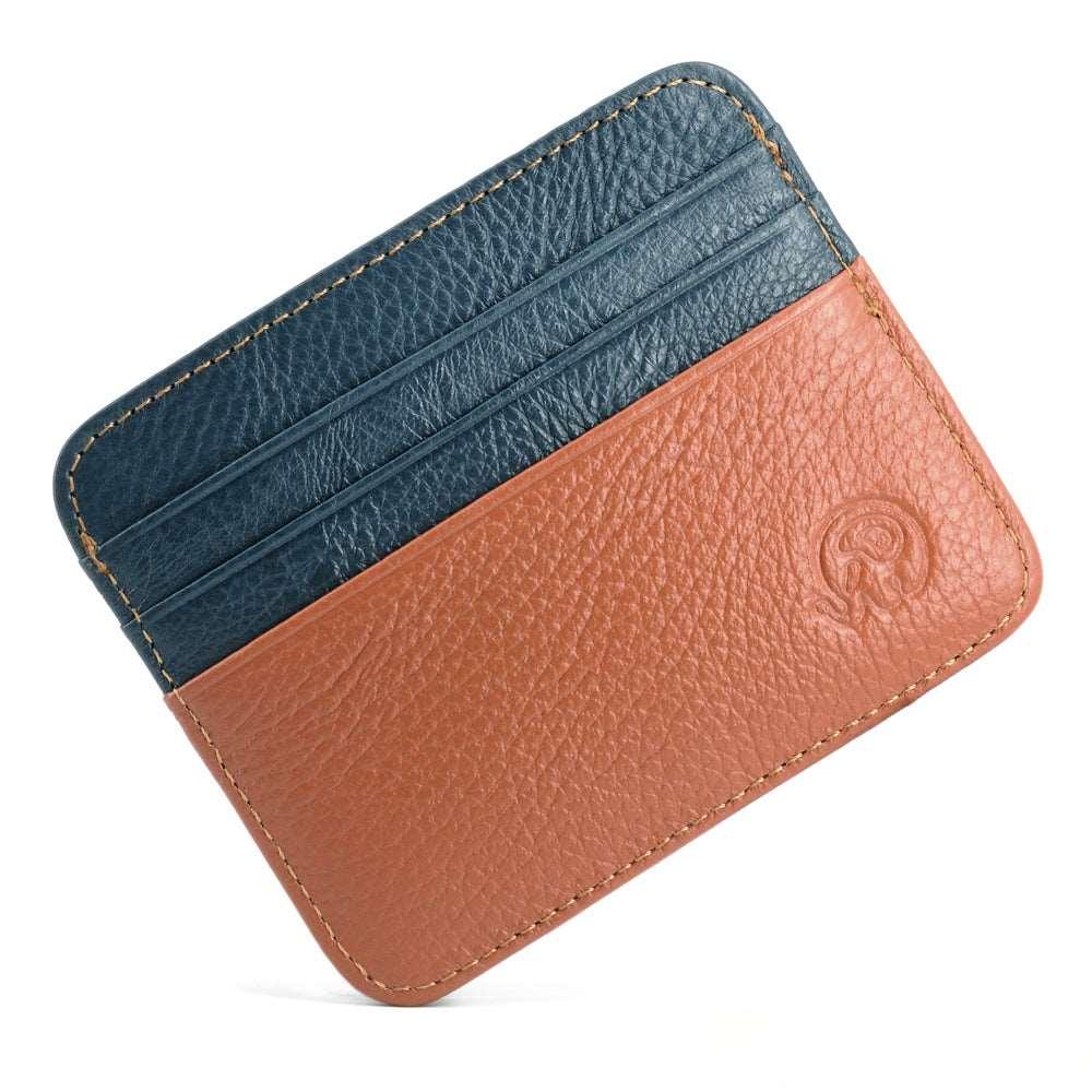 Leather Card Holder-Color Block-Top Grain-Ultra Slim-Gift