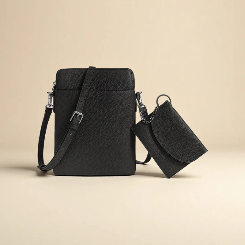 Sac de téléphone mobile en cuir - "Lightloop"