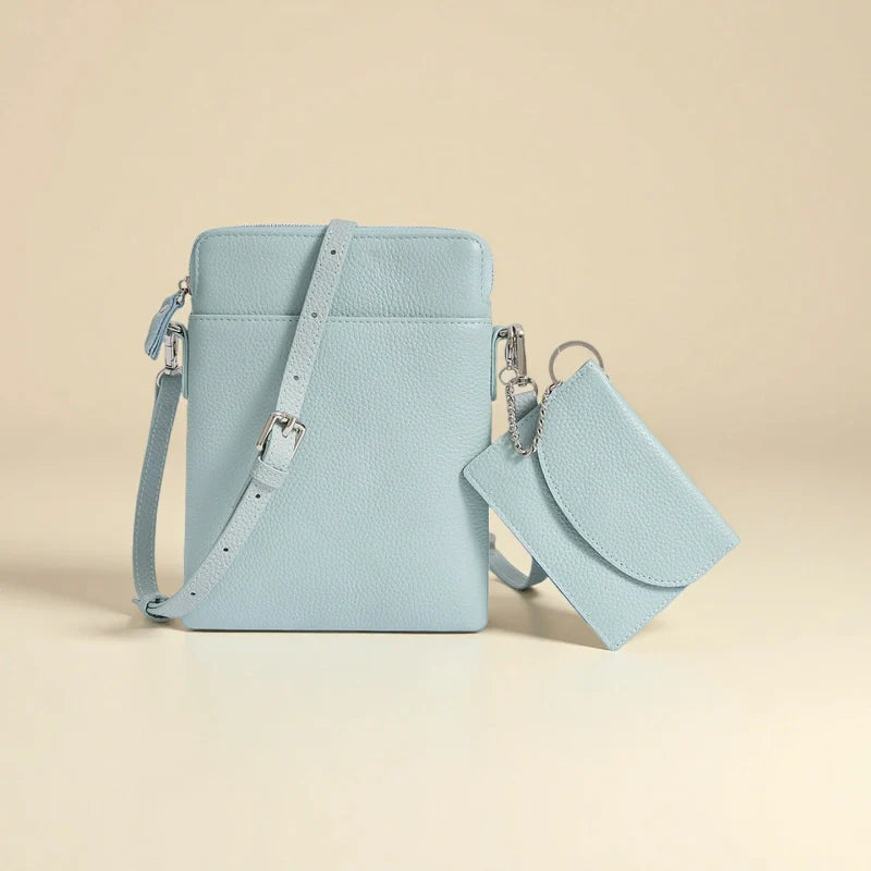 Sac de téléphone mobile en cuir - "Lightloop"