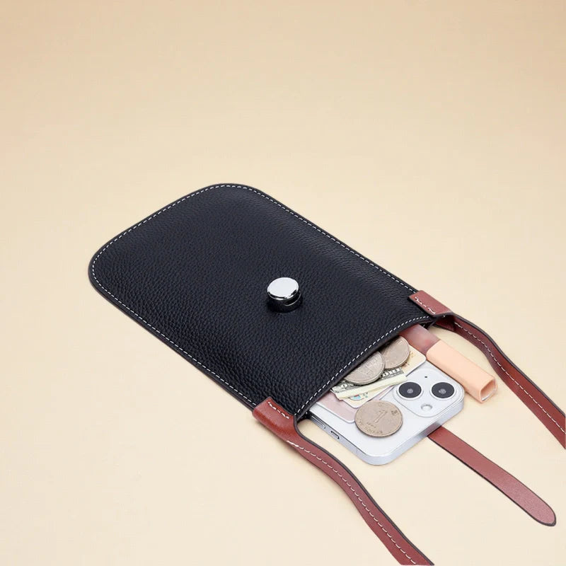Leather Phone Bag – "VaultSlip"